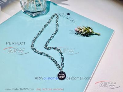 AAA Return To Tiffany And Co Round Tag Necklace - 925 Silver